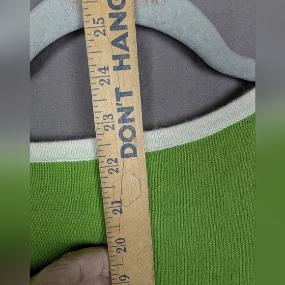 Talbot's size small lime green sweater - Picture 9 of 10